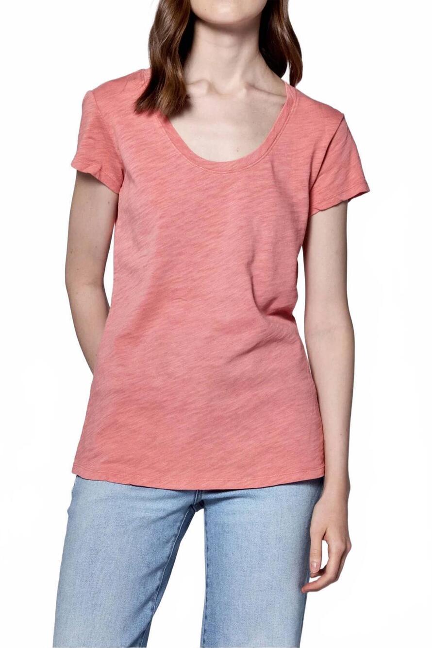 NEW DEAR JOHN DENIM katya short sleeves tee in terracotta